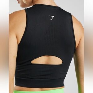 Gymshark Black SWEAT SEAMLESS MIDI TANK